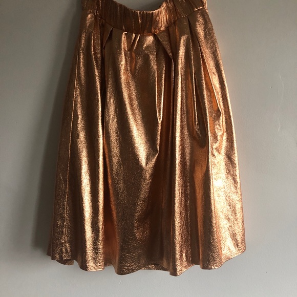 Moulinette Soeurs Copper Foil Skirt - Picture 3 of 5